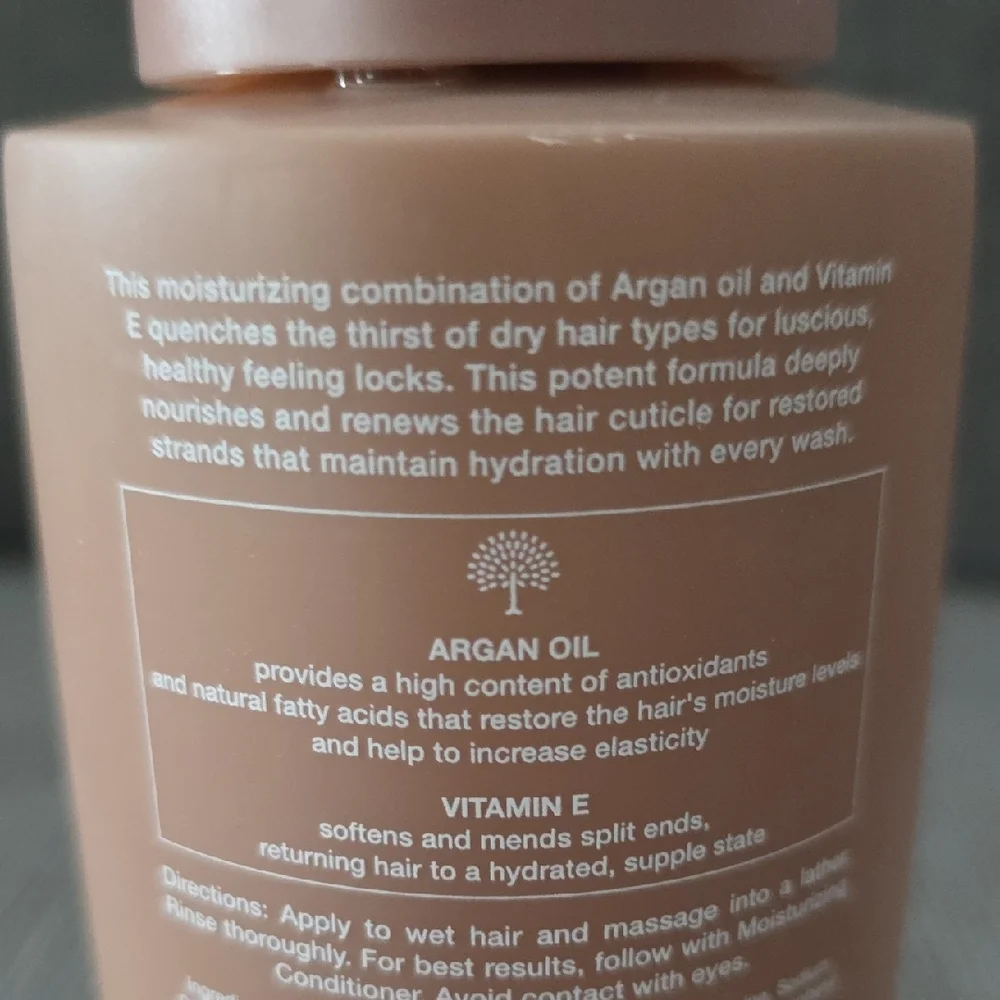 Plantanicals‎ Moisturizing Shampoo, 11.8oz. New, Argan + Vitamin E